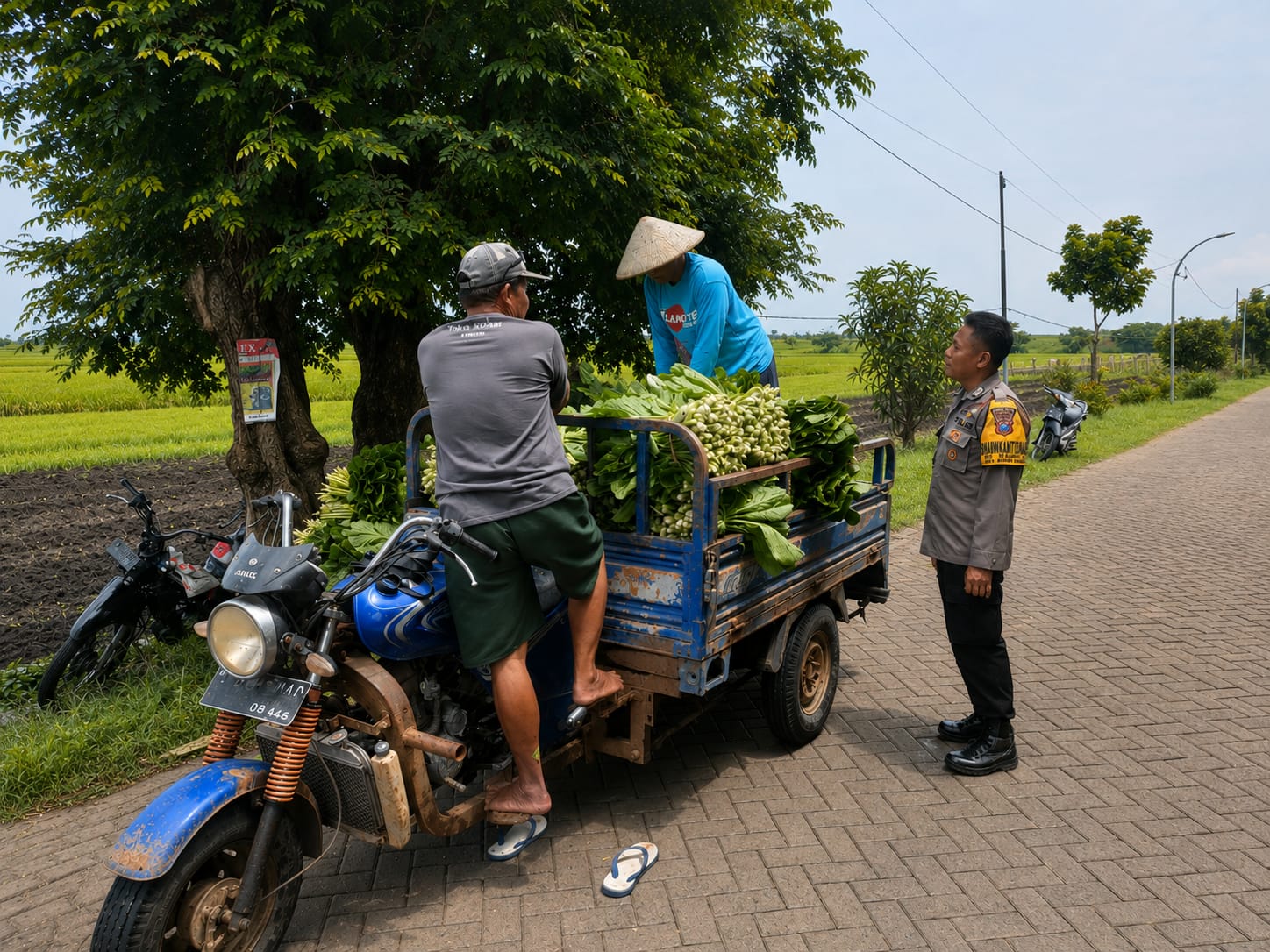 Bhabinkamtibmas Sukomoro Dampingi Warga Kembangkan Pekarangan Pangan Bergizi
