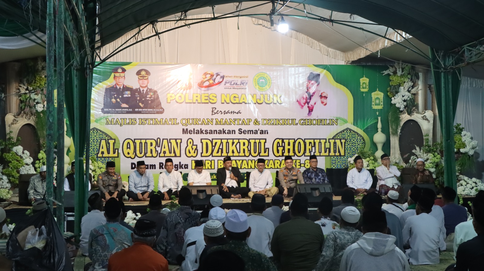 Polres Nganjuk Gelar Semaan Al-Qur’an dan Dzikrul Ghofilin Peringati Hari Bhayangkara ke-80