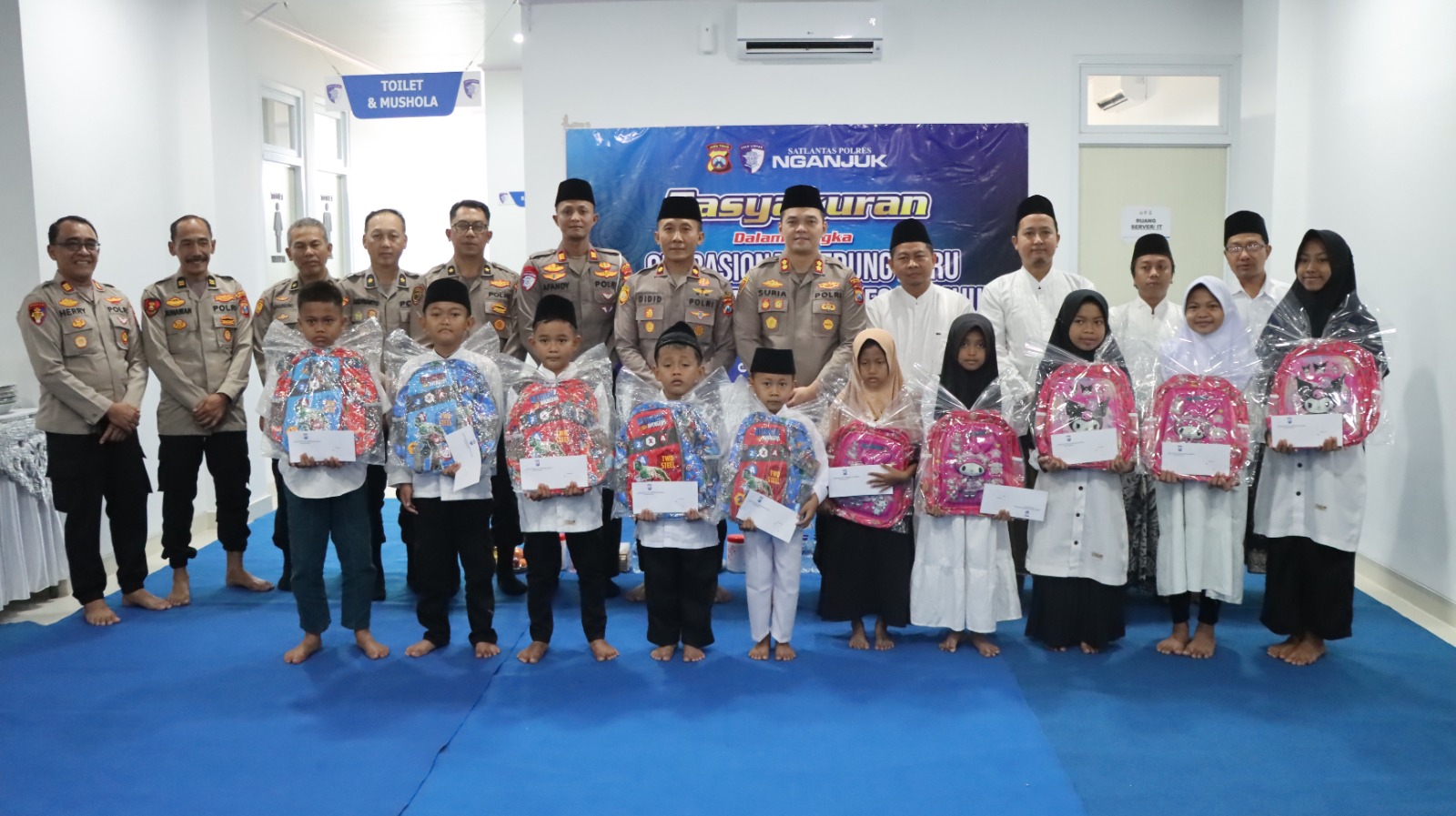 Polres Nganjuk Tandai Operasional Gedung BPKB Baru dengan Tasyakuran dan Santunan Anak Yatim