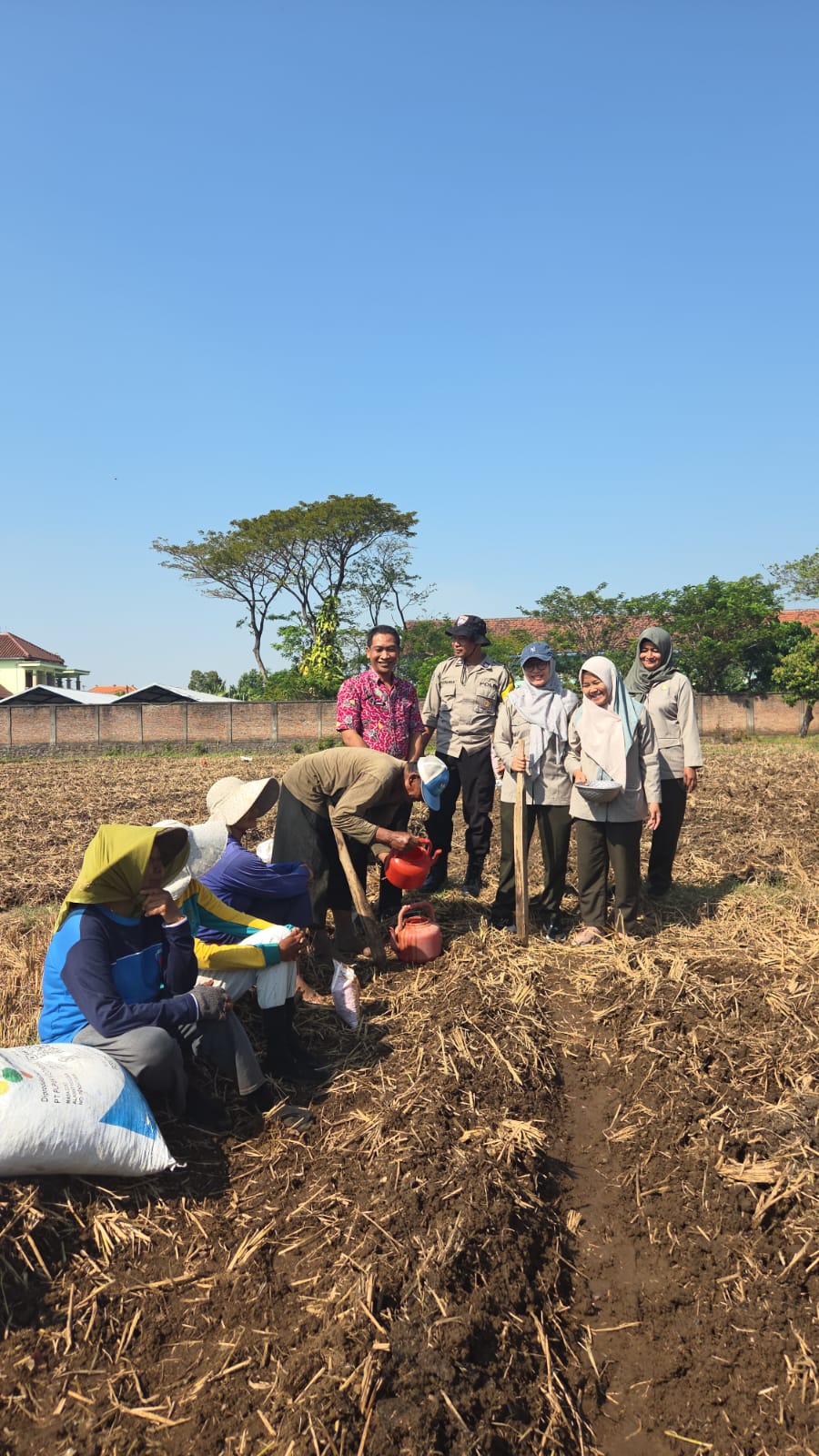 Bhabinkamtibmas Kelurahan Ploso Salurkan Bibit Jagung untuk Dukung Ketahanan Pangan