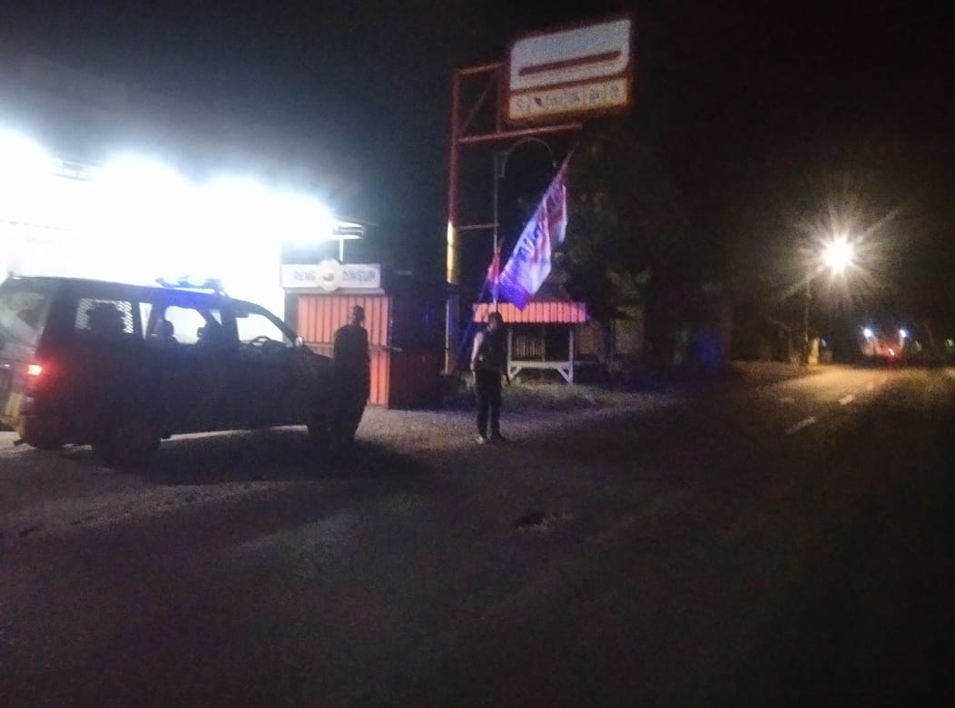 Cegah Gesekan Antar Perguruan Silat, Polsek Kertosono Laksanakan Patroli Blue Light