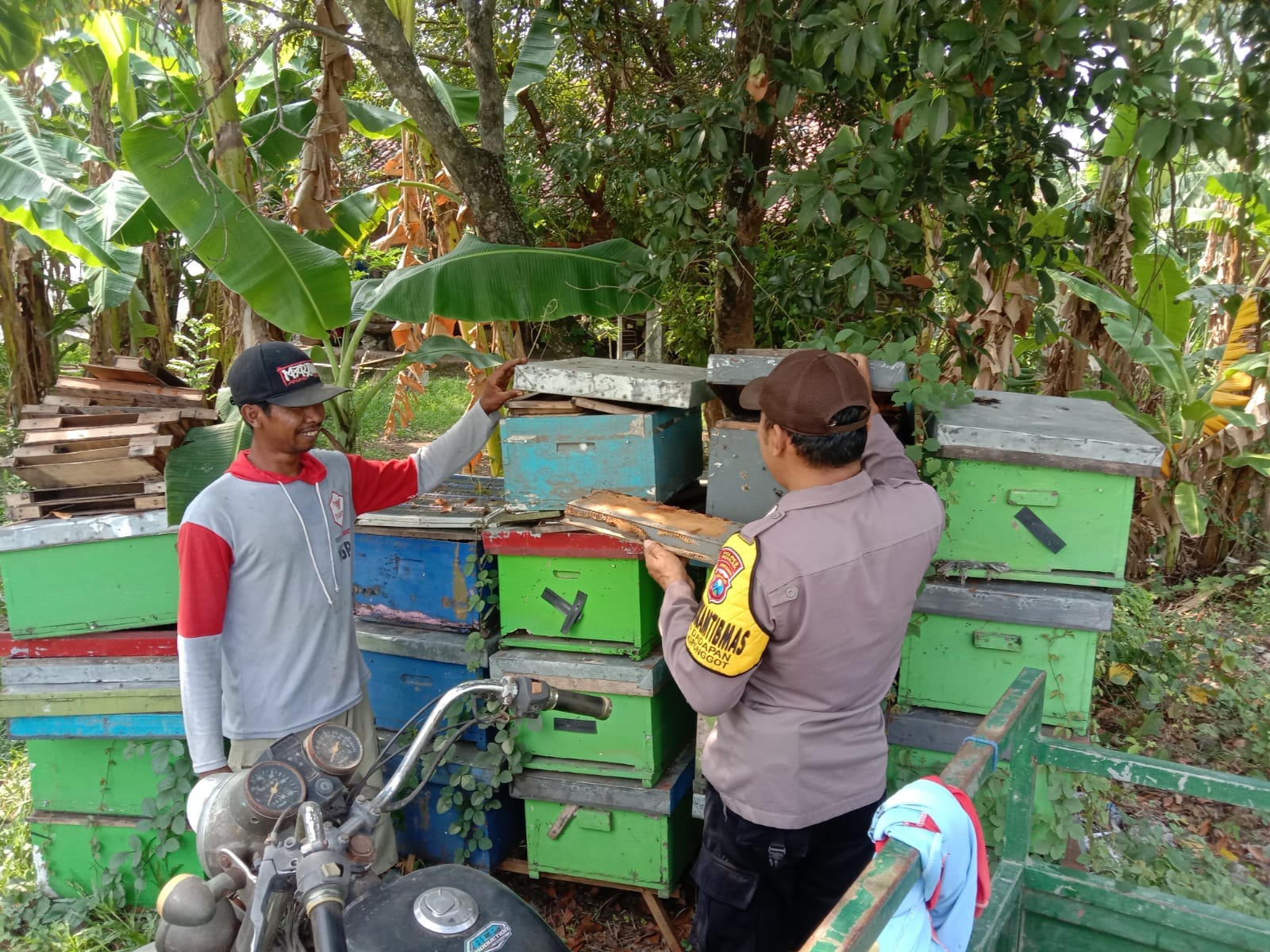 DARI PARE, LELE, BUAH HINGGA MADU, BHABINKAMTIBMAS POLSEK NGRONGGOT DORONG WARGA PERKUAT KETAHANAN PANGAN