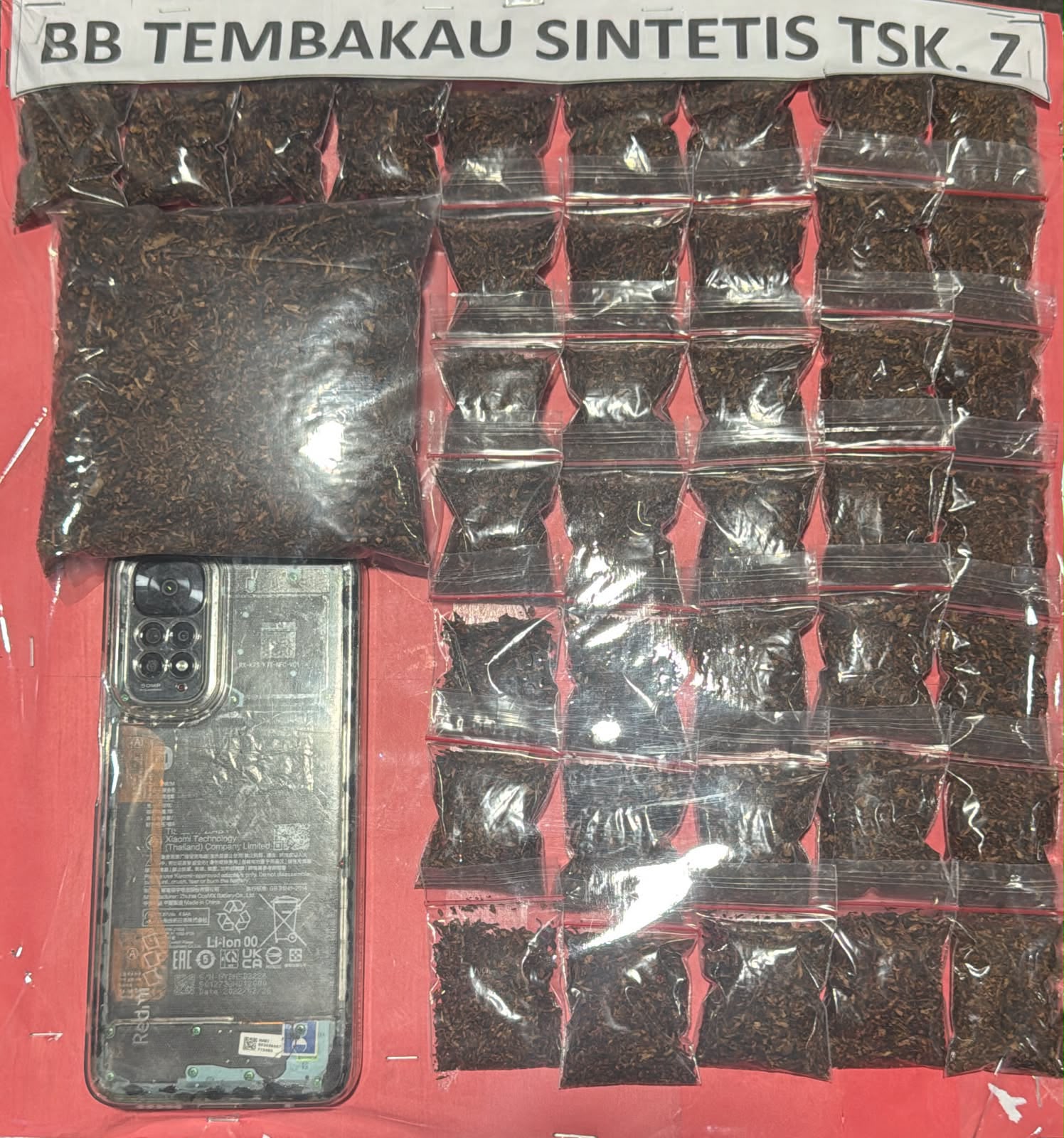 Polres Pelabuhan Tanjung Perak Ungkap Peredaran Narkotika,Sita 148,7 gram Tembakau Sintetis