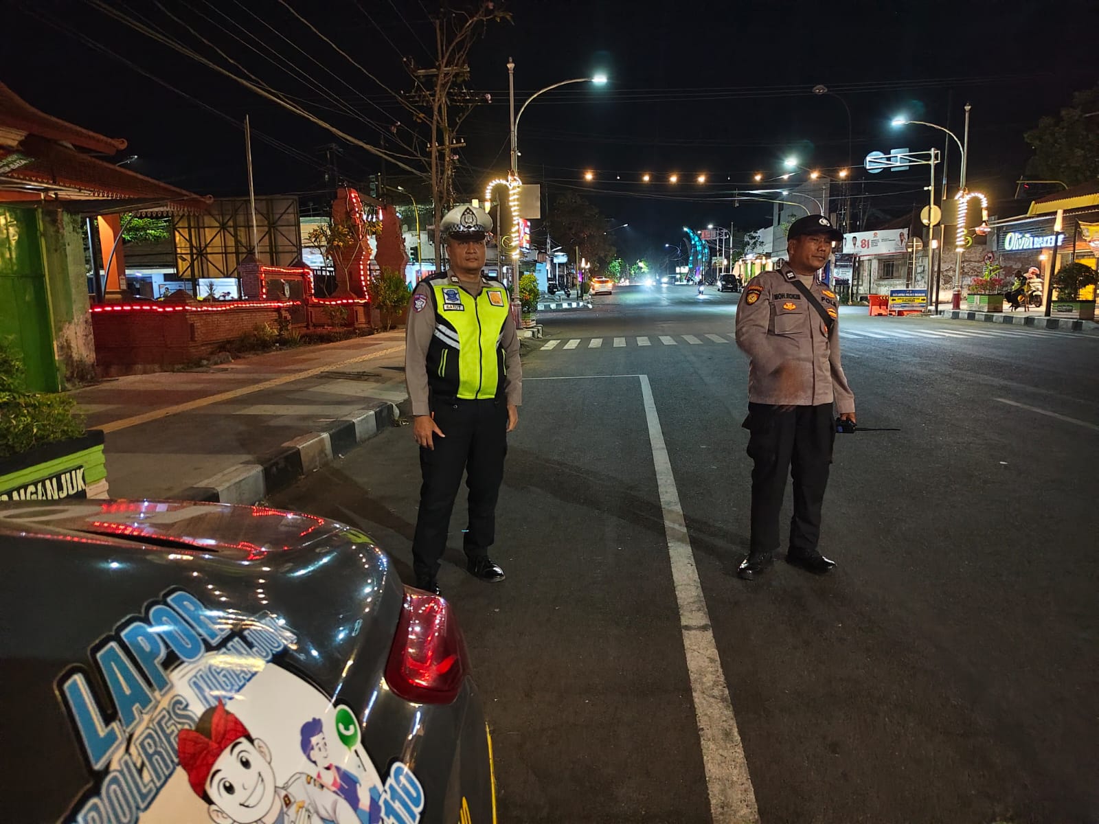 Patroli KRYD Polsek Nganjuk Kota Perkuat Harkamtibmas dan Antisipasi Kejahatan Jalanan